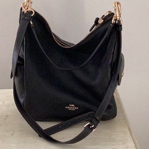 COACH Pennie pebbled leather shoulder/crossbody bag